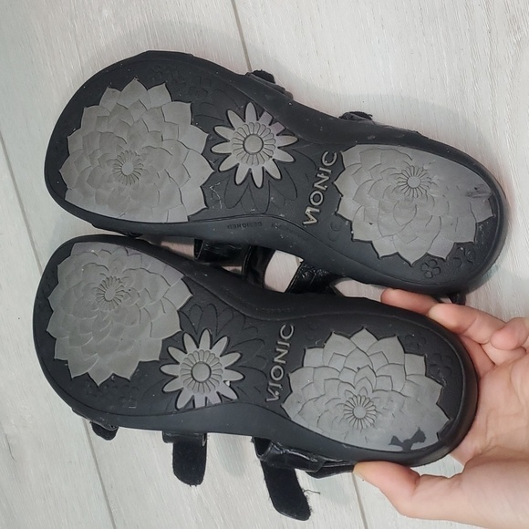 Vionic Women Amber Comfort Hook&loop Sandals Flats shoes sz 9 - Picture 10 of 12